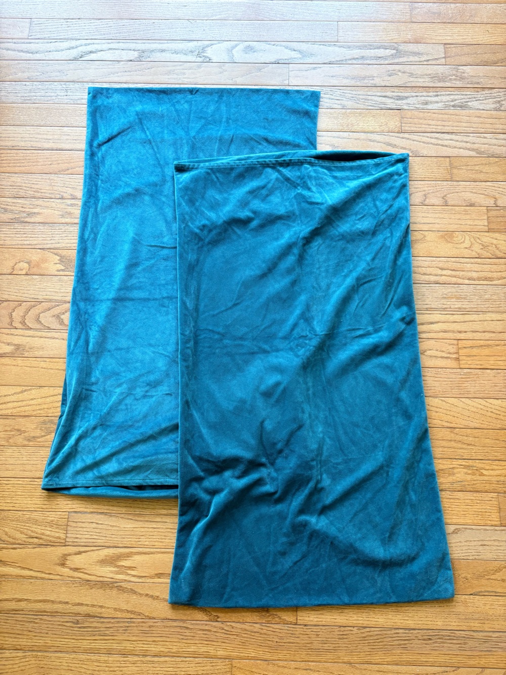King Pillow Covers Teal Velvet